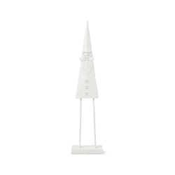 J-Line kerstman op voet wit 85 cm