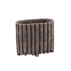 PTMD bloempot Morganne S ovaal bruin 20 cm
