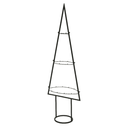 Kerstboom frame metaal zwart 118 cm