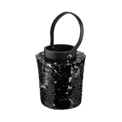 Lantaarn Lofty Glam Round zwart 21 cm