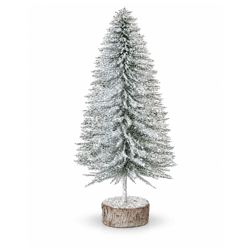 J-Line kerstboom glitter groen/zilverkleurig 38 cm