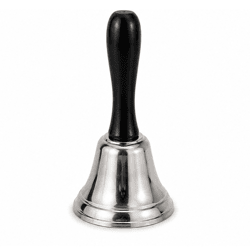 Relaxdays table bell silver 12,5 cm