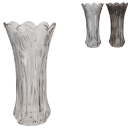 Vaas Delight grijs 19 cm 3 assorti