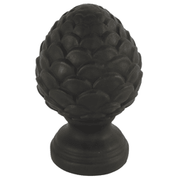 Countryfield beeld dennenappel Celine XL zwart 18 cm