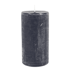 Gala stompkaars rustiek donkerblauw 8 x 15 cm