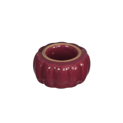 Candle holder Pouff bordeaux red 4,5 cm