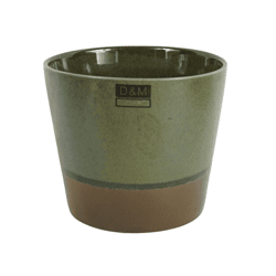 D&M Depot bloempot Curso kaki 17 cm