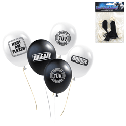 Luftballons mit Texten 22 cm Satz von 5