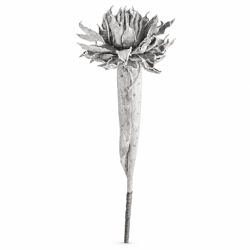 Artificial flower foam gray 95 cm
