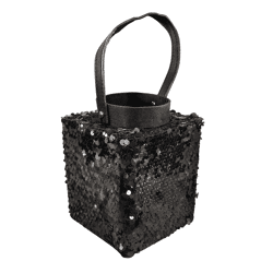 Lantaarn Lofty Glam Square zwart 22 cm