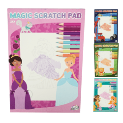 Craft Universe Magic Scratch A5 booklet 4 assorted