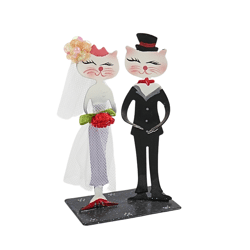 Statue married cats 10 cm