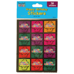 Stickers Happy Birthday 36 stuks