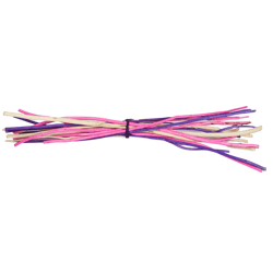Bundel decoratie hout naturel/roze/paars 100 cm