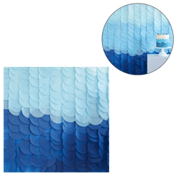 Ginger Ray decoratieve achtergrond papier blauw 18 stroken
