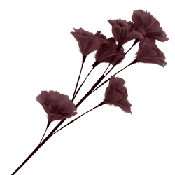 Artificial Feather branch flowers bordeaux 95 cm