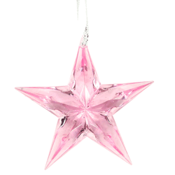 Wilko kersthanger ster acryl 9 cm