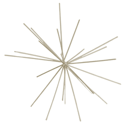 Housevitamin ornament Firework metaal beige 25 cm