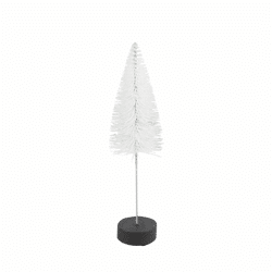 Countryfield kerstboom op voet Glitter wit 20 cm