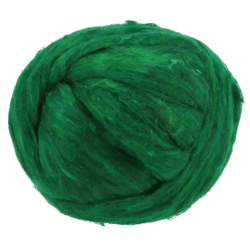 Koord gerecycled zijde groen 10,5 meter
