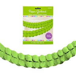 Amscan slinger papier groen 3,6 m