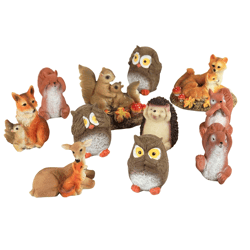 Mix beelden herfst horen/zien/zwijgen 12 cm assorti
