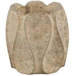PTMD bloempot Waxy XL bruin 30 cm