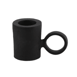 Candle holder Dobra metal black 7 cm