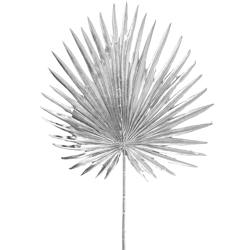 HBX kunsttak Livistonia zilverkleurig 85 cm