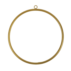 Decoratie hanger Ring DIY goudkleurig 30 cm