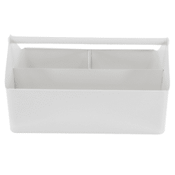 Housevitamin storage bin metal white 30 cm