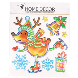 Muurstickers Pop Up kerst rendier 25 cm