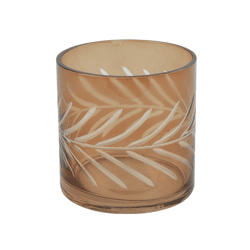 Countryfield theelichthouder Vesta amber 10 cm