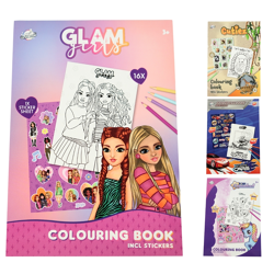 Craft Universe A5 coloring book with stickers 4 assorted