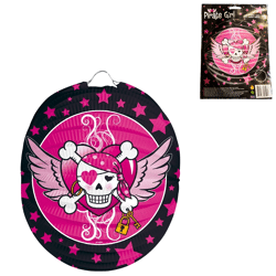 Folat lampion Pirate Girl 22 cm