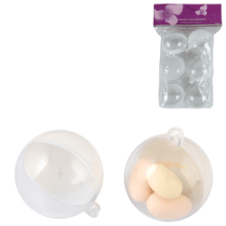 Hangerbal wit 5 cm set van 6