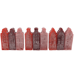 Kaars Adam House rood mix 7 x 20 cm 9 assorti