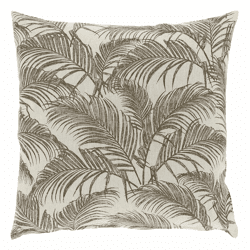 Unique Living kussen Roeli taupe 45 x 45 cm