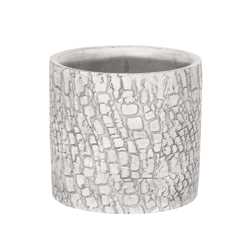 Flower Pot Arica Cylinder gray 11 cm