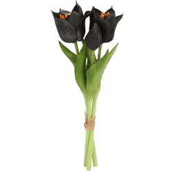Countryfield kunstboeket Tulip Greigii zwart 30 cm