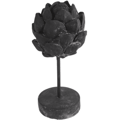 Countryfield beeld artisjok op voet Davor zwart 29,5 cm