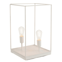 J-Line tafellamp frame EU-stekker wit 51 cm