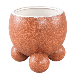 PTMD bloempot Malinda XL oranje 20 cm