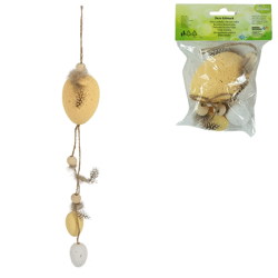 Hanger Pasen eieren geel 35 cm