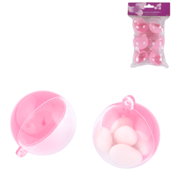 Hangerbal roze 5 cm set van 6