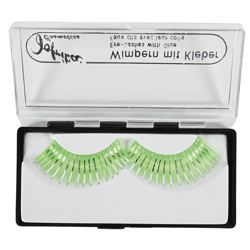 Jofrika cosmetics kunstwimpers groen/zilver 9,5 cm B-keus