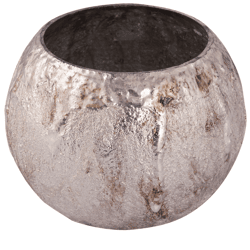 PTMD theelichthouder Inanna L zilverkleurig 14 cm
