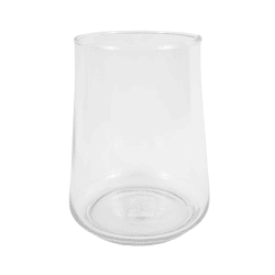 Vase cylinder glass transparent 18 cm