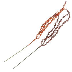 Kunsttak Shine Succulent koper/bronskleurig 46 cm set van 12