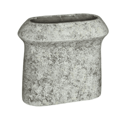 PTMD bloempot Nimma ovaal L cement grijs 40 cm